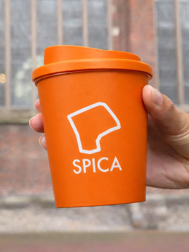 Spica koffiebeker van 100% gerecycled plastic gepersonaliseerd